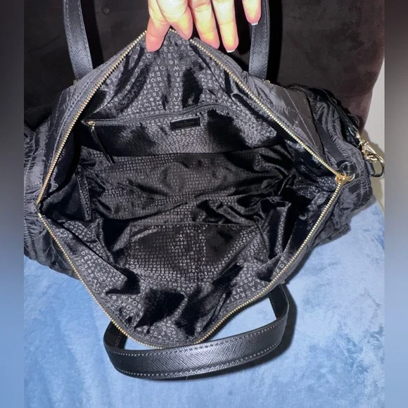 Kate Spade Carmella Quilted Weekend/Travel Bag Black - Picture 7 of 8